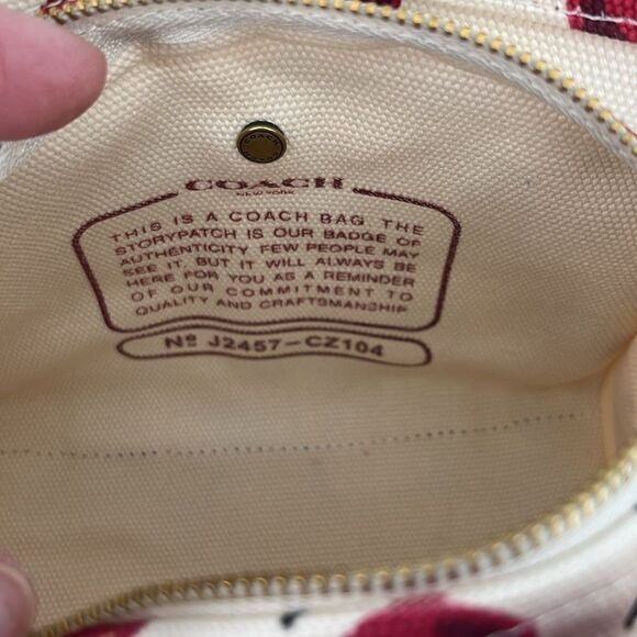 Coach Cargo Tote Bag 20 With Cherry Print Crossbody Bag Purse - Picture 9 of 9